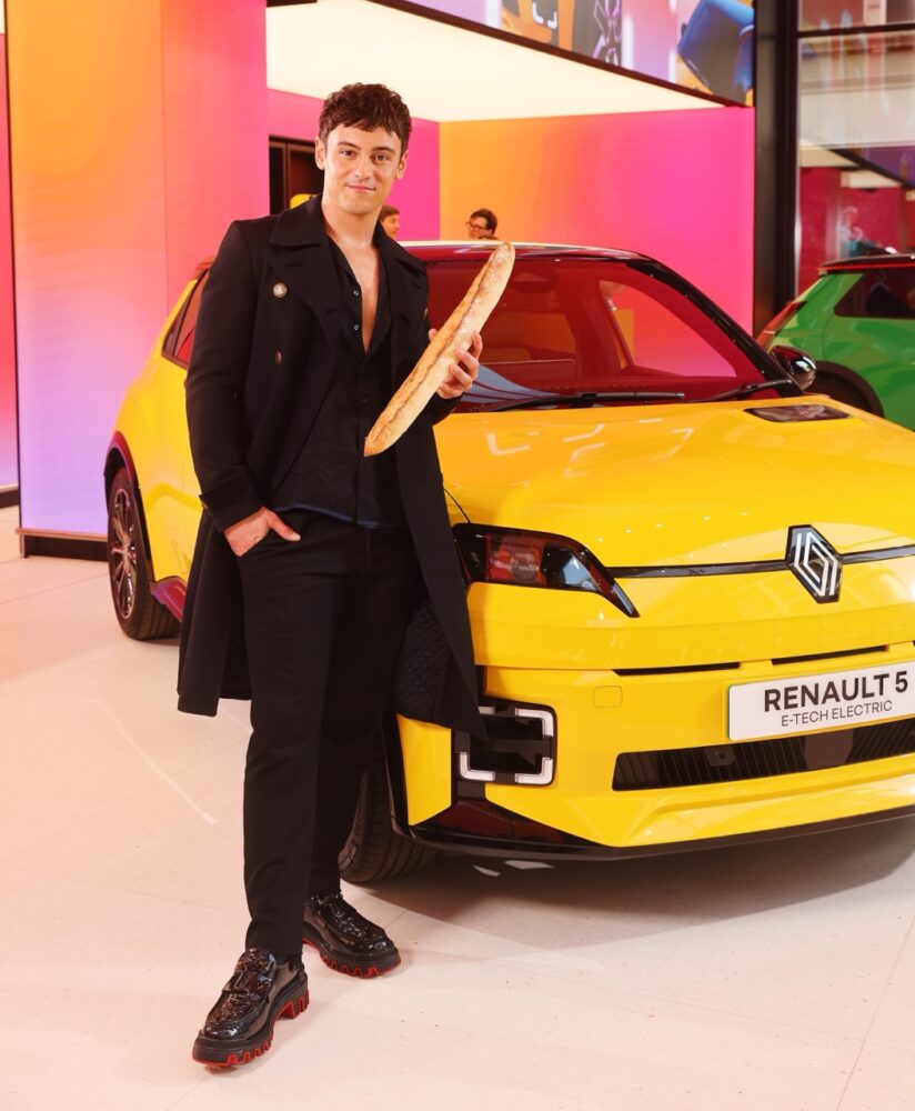 Renault Launches Renault 5 E-Tech With Maison 5 On Oxford Street 2 Tom Daley Baguette Maison Five Future Stores Large
