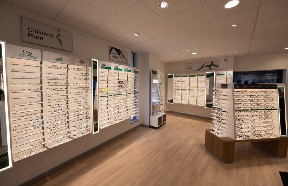 How Specsavers Is Working Hard To Breathe New Life Into The High Street 2 A view of the interior of the new Haverfordwest Specsavers store